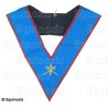 Collar masónico muaré – REAA – Maestro de Ceremonias – GLNF – Bordado a máquina