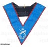 Collar masónico muaré – REAA – Deuxième Expert – Bordado a máquina 