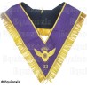 Collar masónico muaré – Gran Orden Egipcia del GODF – Gran Oficial – Bordado a máquina