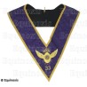 Collar masónico muaré – Gran Orden Egipcia del GODF – 33° grado – Bordado a máquina