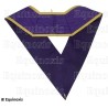 Collar masónico muaré – Gran Orden Egipcia del GODF – 33° grado – Bordado a máquina