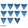 Collares masónicos – Set Collège des 10 Officiers – REAA – Bordado a máquina 