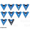 Collares masónicos – REAA – Set Collège des 9 Officiers – Bordado a mano 