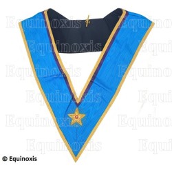 Collar masónico muaré – Menfis-Mizraim – Grand Officier National – Bordado a mano