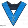 Collar masónico muaré – REAA – 4° grado – Trésorier – Bordado a máquina 