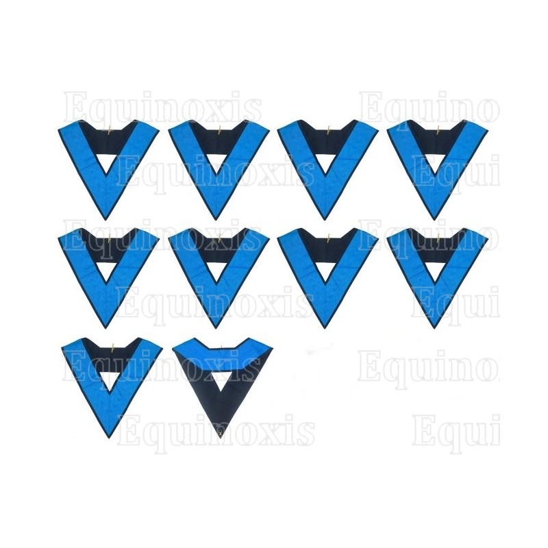 Collares masónicos – 4° grado – Set Collège des 9 Officiers – REAA – Simples 