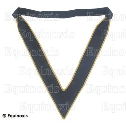 Collarín masónico muaré – Rit de Perfection – Noire à soutaches dorées