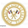Badge / Macaron GLNF – Grande tenue provinciale – Passé Grand Porte-Etendard – Picardie – Plaine de France – Bordado a mano