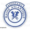 Badge / Macaron GLNF – Petite tenue provinciale – Assistant Grand Secretario – Maine Atlantique – Bordado a máquina