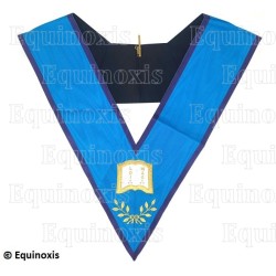 Collar masónico muaré – Menfis-Mizraim – Orateur – Bordado a máquina 