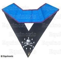 Collar masónico muaré – Menfis-Mizraim – Maître des Banquets – Bordado a máquina 
