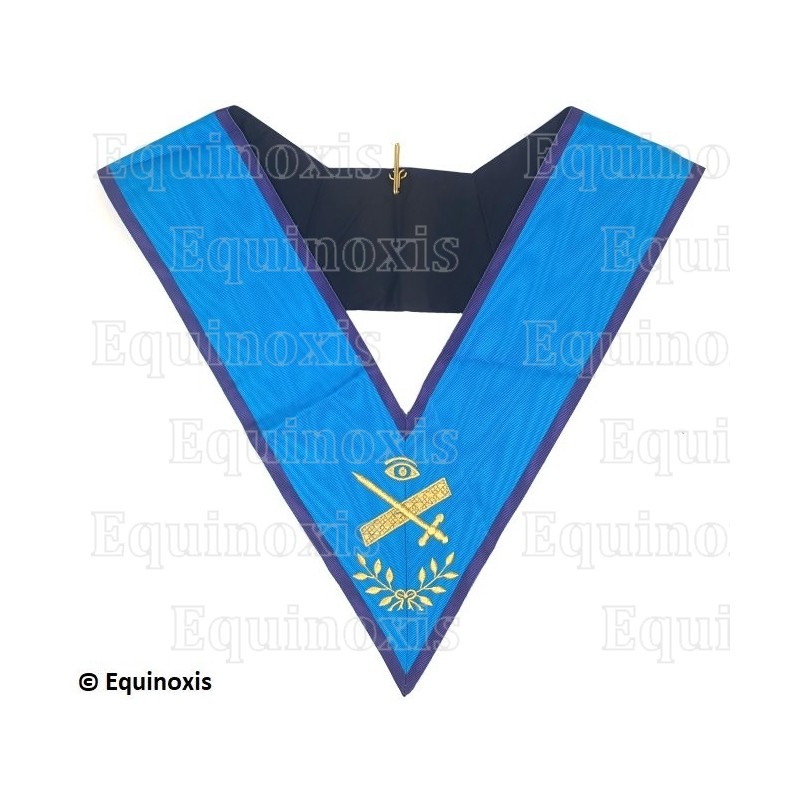 Collar masónico muaré – Menfis-Mizraim – Expert – Bordado a máquina 