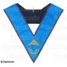 Collar masónico muaré – Menfis-Mizraim – Premier Surveillant – Bordado a máquina 