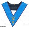 Collar masónico muaré – Menfis-Mizraim – Trésorier – Bordado a mano 