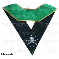 Collar masónico muaré – Rito Cerneau – Couvreur – Bordado a máquina 