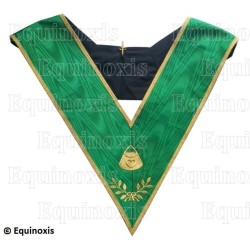 Collar masónico muaré – Rito Cerneau – Hospitalier – Bordado a máquina 