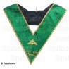Collar masónico muaré – Rito Cerneau – Premier Surveillant – Bordado a máquina 