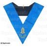Collar masónico muaré – Rito Francés Groussier – Deuxième Surveillant – Bordado a máquina