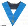 Collar masónico muaré – Rito Francés Groussier – Cubridor – Bordado a mano