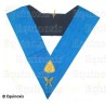 Collar masónico muaré – Rito Francés Groussier – Hospitalario – Bordado a mano