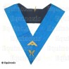 Collar masónico muaré – Rito Francés Groussier – Primer Vigilante – Bordado a mano