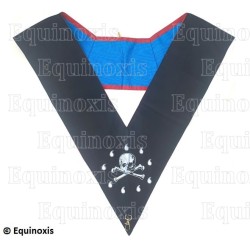 Collar masónico muaré – REAA – Maestro de Banquetes – Bordado a mano