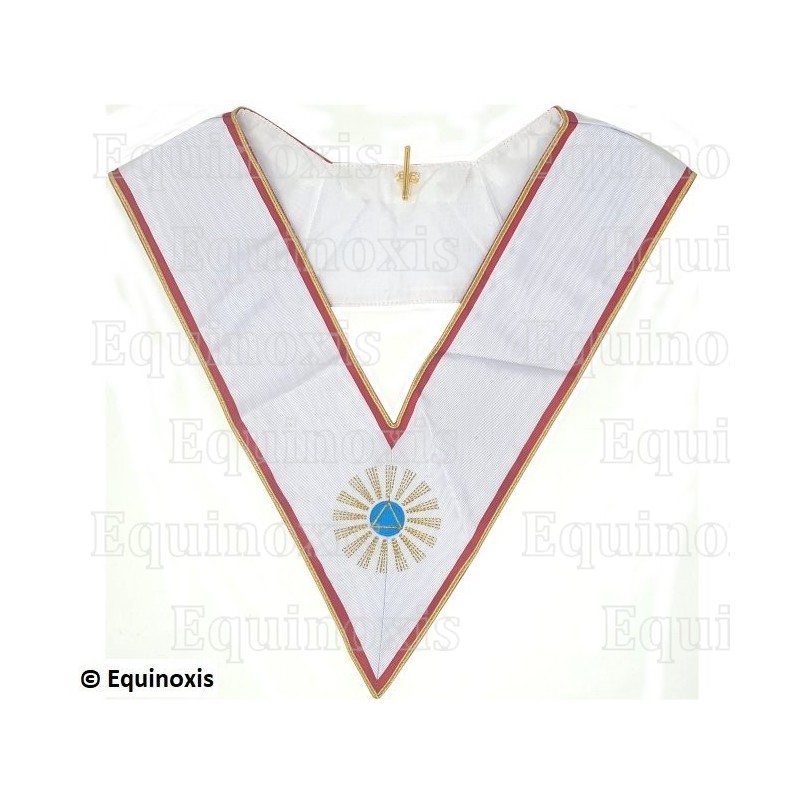 Collar masónico muaré – Capítulo Francés – 5ème Ordre 