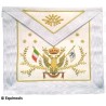 Mandil masónico de cuero – REAA – 33° grado – Drapeau italien