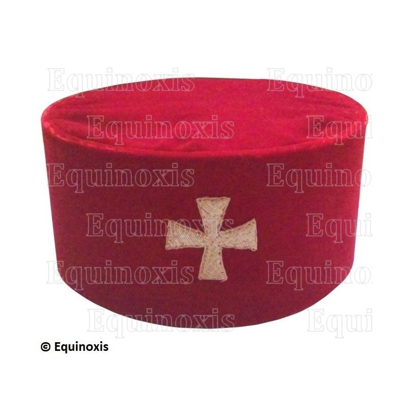Toque maçonnique – Knights Templar (KT) – Toque du Temple – Talla 62 