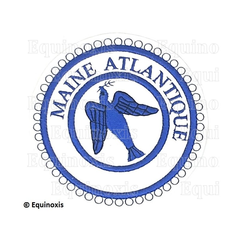Badge / Macaron GLNF – Petite tenue provinciale – Passé Grand Expert – Maine Atlantique – Bordado a máquina