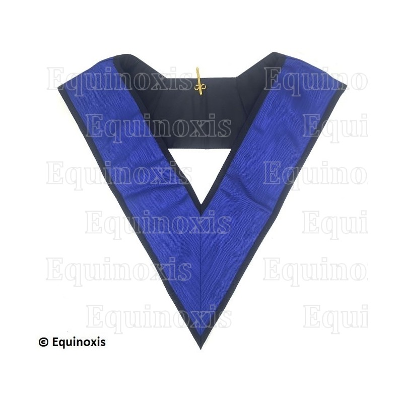 Collar masónico muaré – Rite Opératif de Salomon – 4º grado – Simple