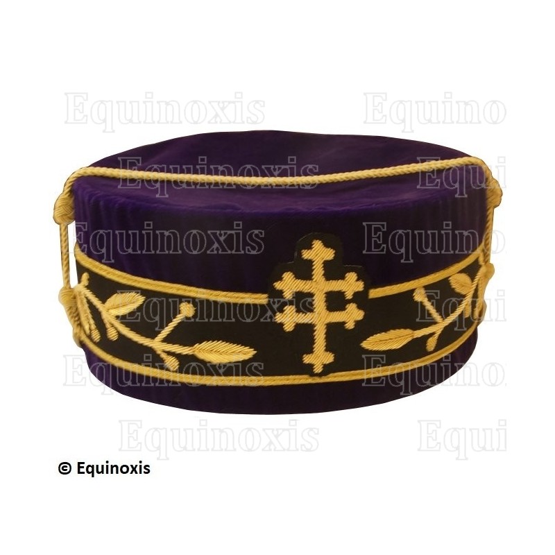 Sombrero masónico rígido – REAA – 33° grado – Soberano Gran Inspector General – Talla 56 – Púrpura