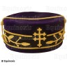Sombrero masónico rígido – REAA – 33° grado – Soberano Gran Inspector General – Talla 56 – Púrpura