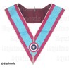 Collar masónico muaré – Mark degree – Venerable Maestro – Cocarde tricolore 