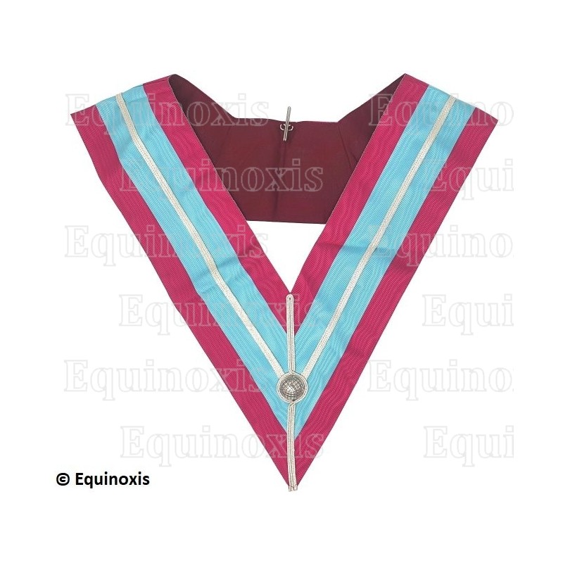Collar masónico muaré – Venerable Maestro – Mark degree 