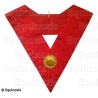 Collar masónico muaré – Rito Escocés Primitivo – Sol de Oro radiante – Bordado a mano