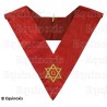 Collar masónico muaré – Hexagramme + lettre G