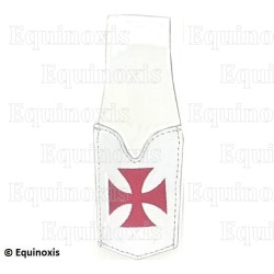 Funda de cuero para una espada esbelta (blanca) – Cruz templaria