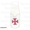 Funda de cuero para una espada esbelta (blanca) – Cruz templaria