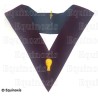Collar masónico de terciopelo – REAA – 14° grado – Guardián de los Sellos – Bordado a mano