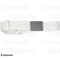 Cinturón masónico blanco – RER – CBCS – Hebilla plateada