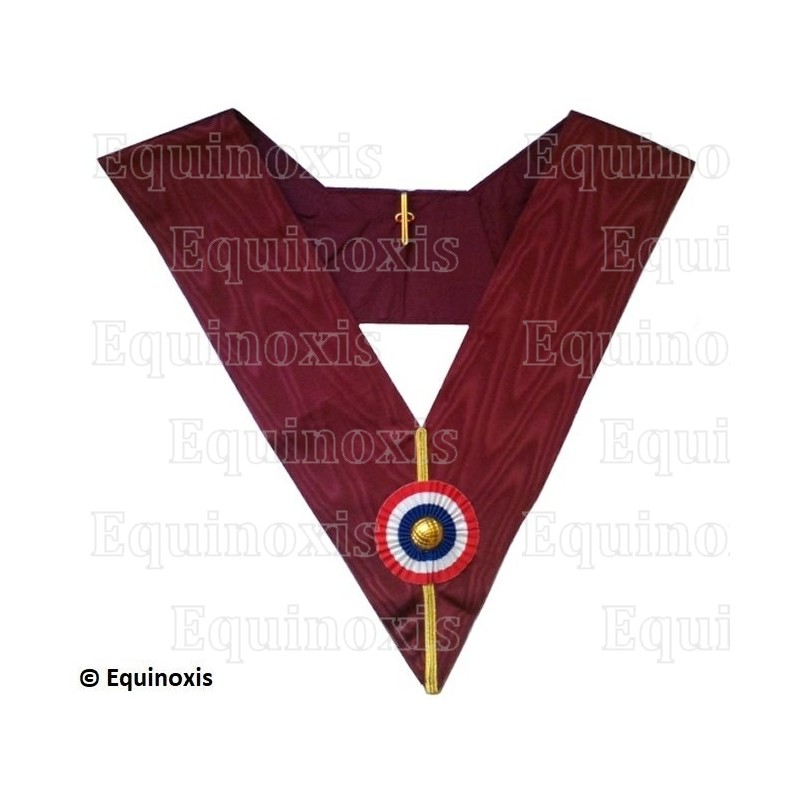 Collar masónico muaré – Arco Real Inglés – Officier