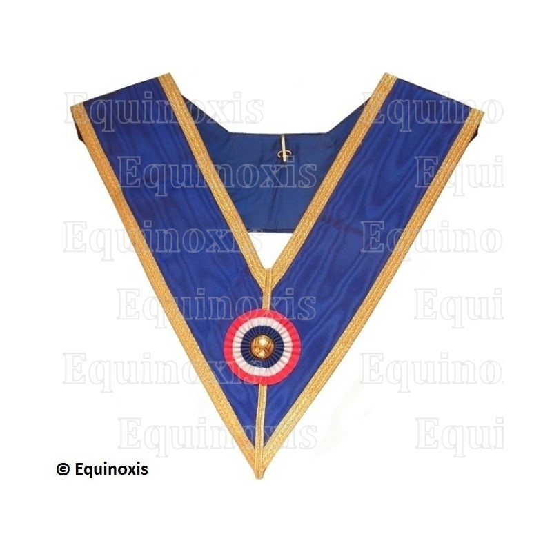Collar masónico muaré – GLNF – Grande tenue provinciale 