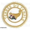 Badge / Macaron GLNF – Grande tenue provinciale – Grand Intendant – Terre du Temple – Bordado a mano