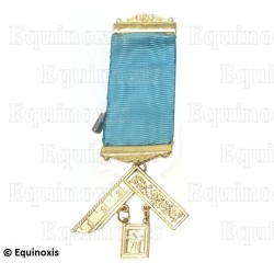 Médaille maçonnique – Rito Emulación – Passé Maître (PM) – Ruban couleur anglaise