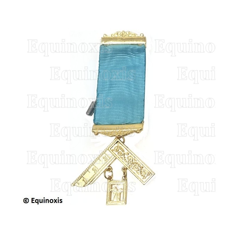Médaille maçonnique – Rito Emulación – Passé Maître (PM) – Ruban couleur anglaise