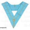 Collar masónico muaré – Rito de Emulación – Couleur anglaise – Passé Maître Immédiat avec bossoir doré