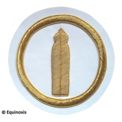 Badge / Macaron GLNF – Grande tenue nationale – Deuxième  Grand Surveillant – Bordado a mano