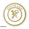 Badge / Macaron GLNF – Grande tenue provinciale – Grand Archiviste – Austrasie – Bordado a máquina