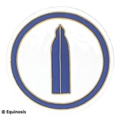 Badge / Macaron GLNF – Petite tenue nationale – Deuxième Grand Surveillant – Bordado a mano